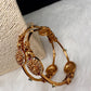 Goddess lakshmi Matte Multi Stone Bangles