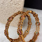 CZ Peacock Multi Stone Matte Bangles