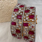 AD Red Stone Openable Bangles