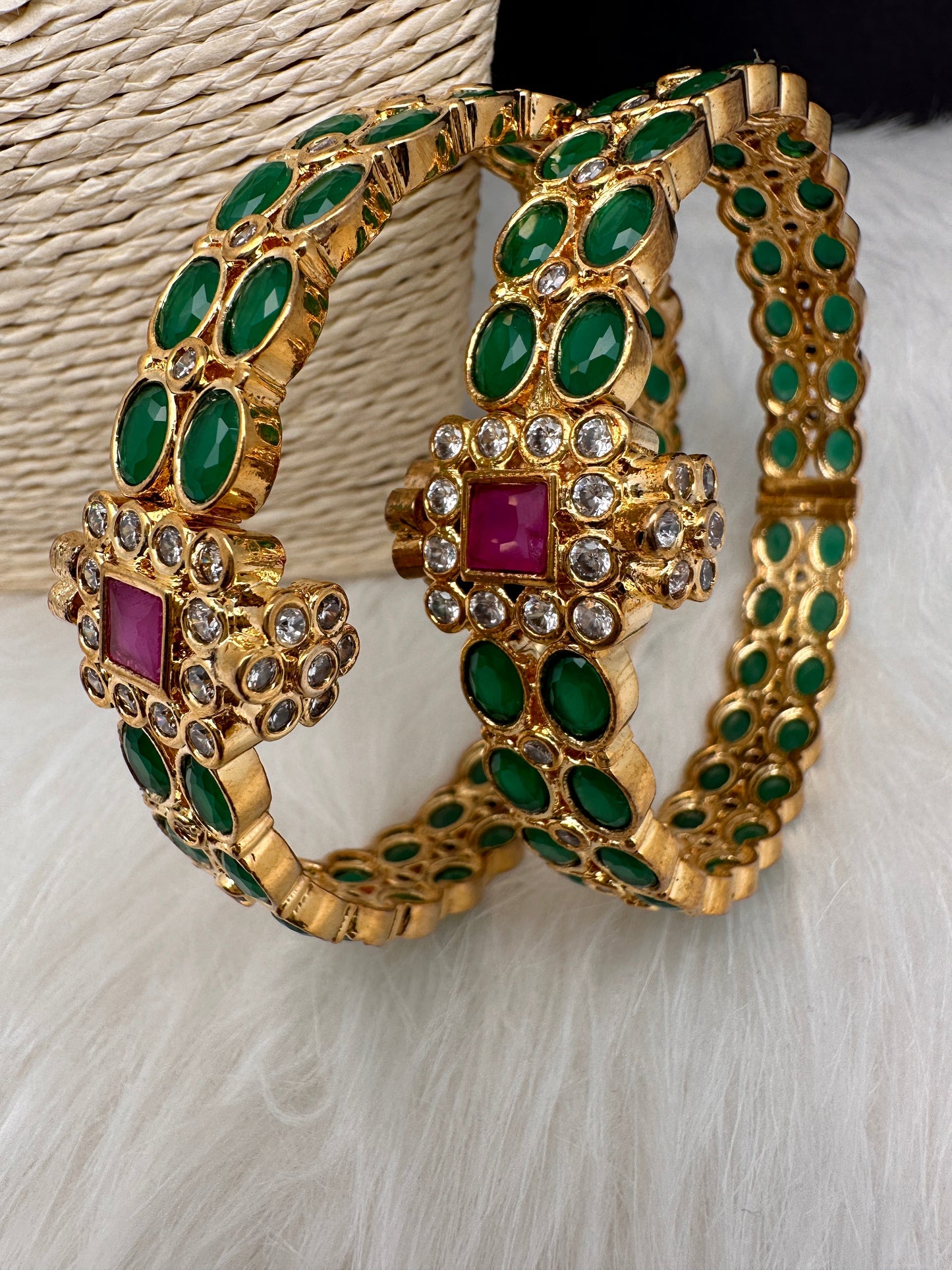 Green Openable Bangles