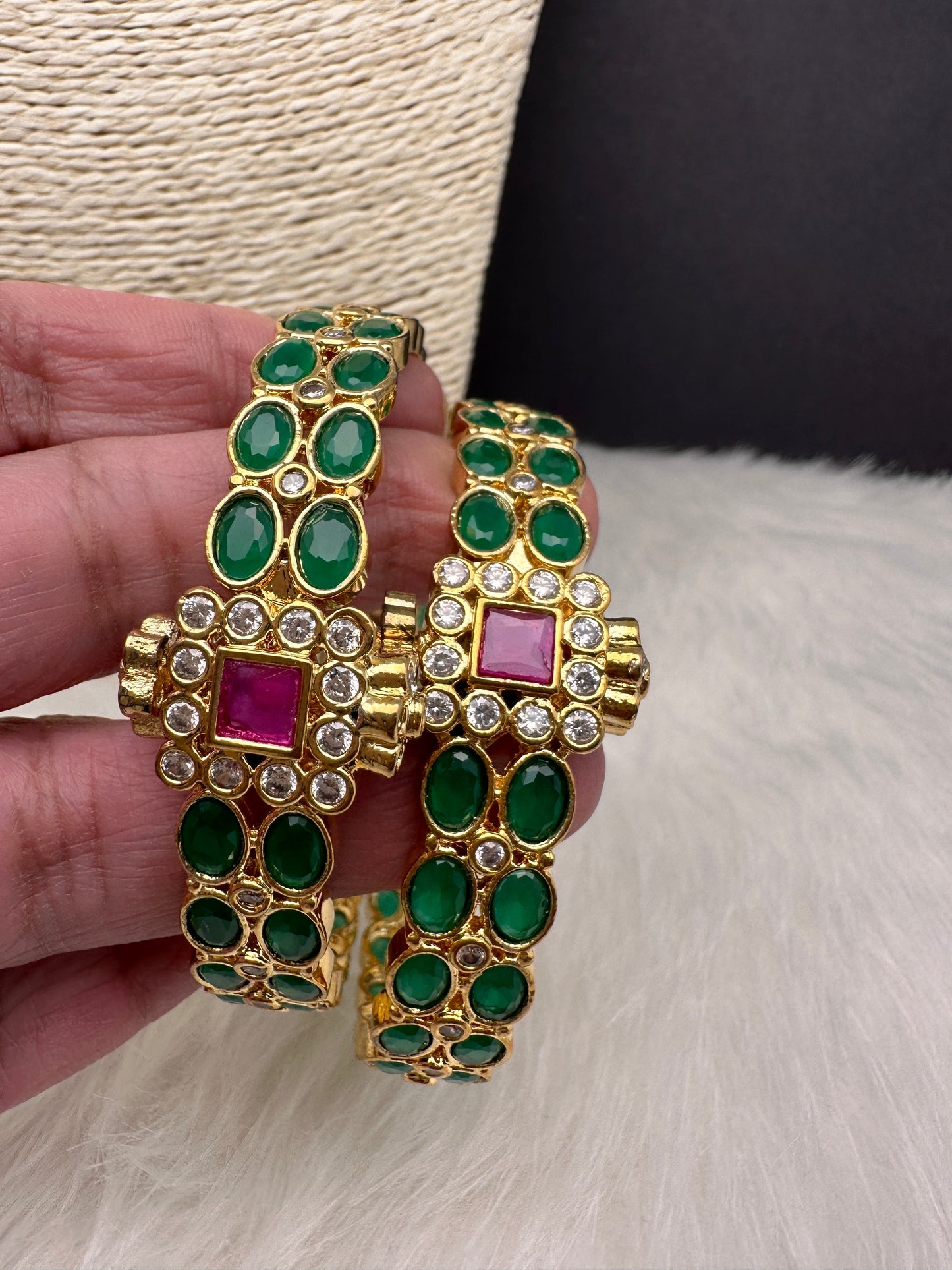 Green Openable Bangles
