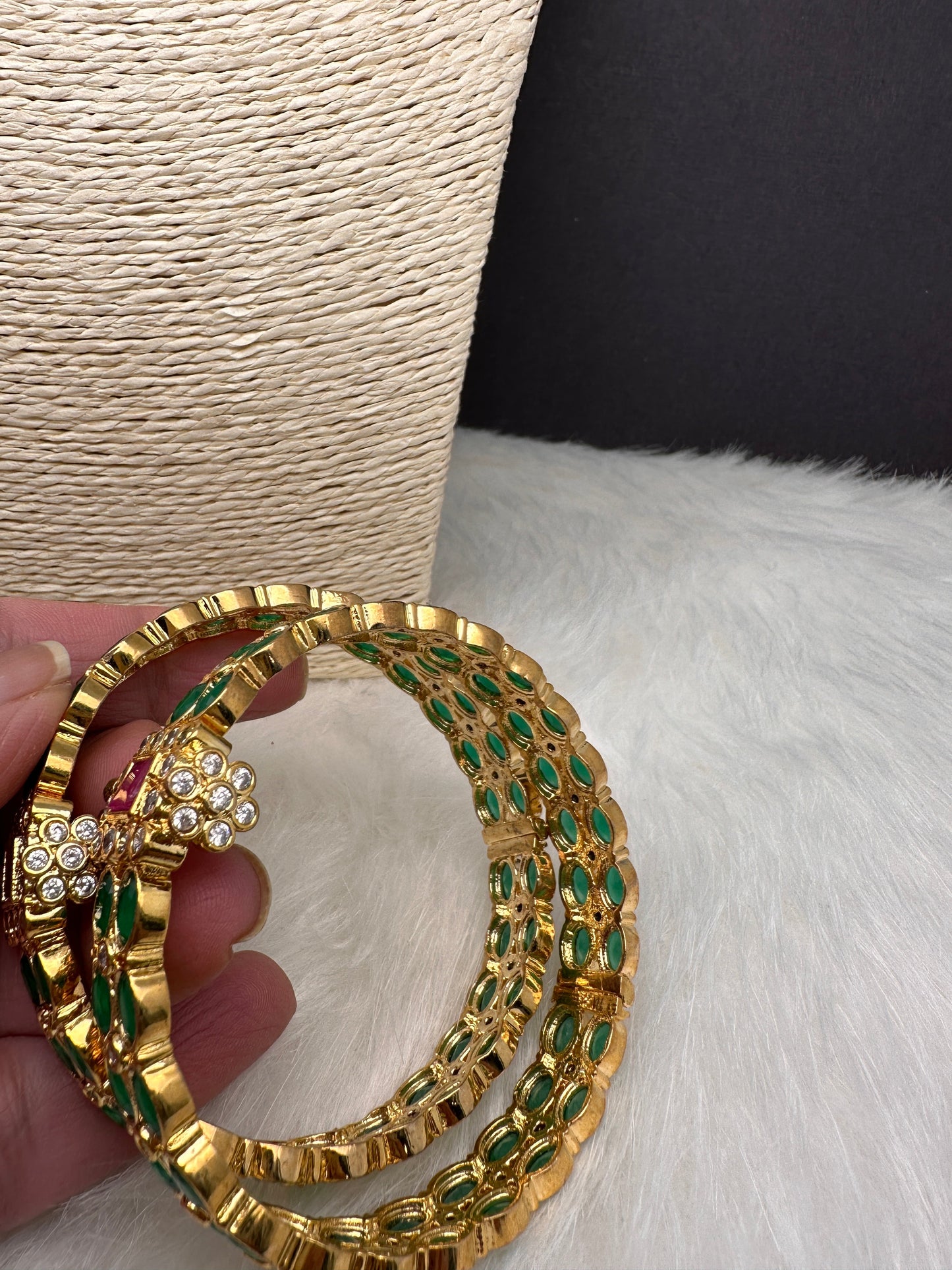 Green Openable Bangles