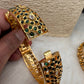 AD Green Stone Openable Bangles