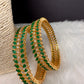 AD Green Stone Bangles