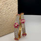 American Diamond Ruby Bangles