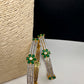 American Diamond Emerald Green Bangles