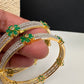 American Diamond Emerald Green Bangles