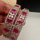 American Diamond Ruby Red Bangles