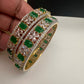 American Diamond Emerald Green Bangles