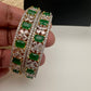 American Diamond Emerald Green Bangles