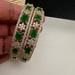 American Diamond Emerald Green Bangles
