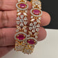 American Diamond Ruby Red Bangles