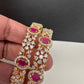 American Diamond Ruby Red Bangles