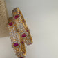 American Diamond Ruby Red Bangles