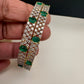 American Diamond Emerald Green Bangles