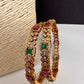 Multi Stone Matte Bangles