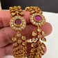 Matte CZ Red Bangles