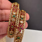 Matte CZ Multi Stone Bangles