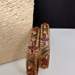 Matte CZ Multi Stone Bangles