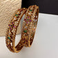 Matte CZ Multi Stone Bangles