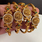 Matte Goddess Lakshmi Kada Bangles