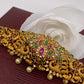 Peacock Multi Stone CZ Stiff Design Hip Chain