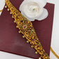 Peacock Multi Stone CZ Stiff Design Hip Chain
