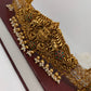 Goddess Lakshmi Nakshi with White Stone CZ Floral Pattern Hip Chain