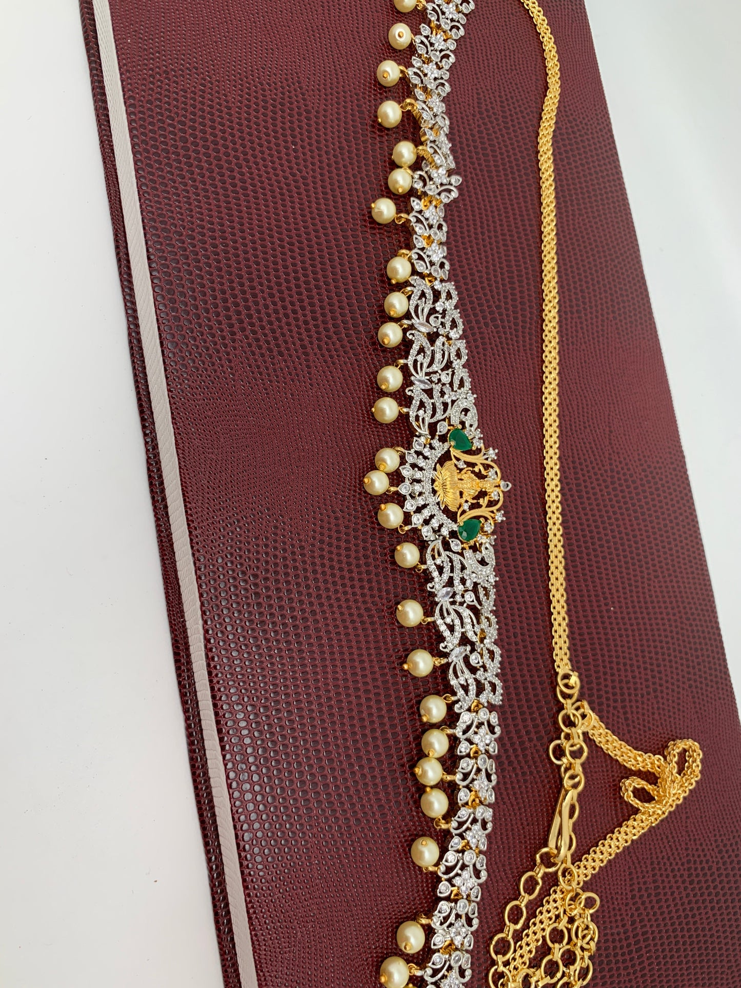 Goddess Lakshmi Ganga Jamuna Finish Hip Chain – Sheetal's FabFashion