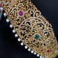 CZ Peacock Red Green Stone Hip Belt Kamarbandh