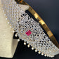 AD Diamond Finish Red Stone Hip Belt Kamarbandh