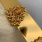 Goddess Lakshmi AD Red Green Kemp Motif Waist Belt Vaddanam