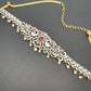 AD Red Stone Diamond Finish Waist Chain Vaddanam