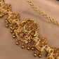 Lord Balaji Nakshi AD Red Green Stone Matte Finish Waist Chain Vaddanam