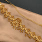 Lord Balaji Nakshi AD Red Green Stone Matte Finish Waist Chain Vaddanam