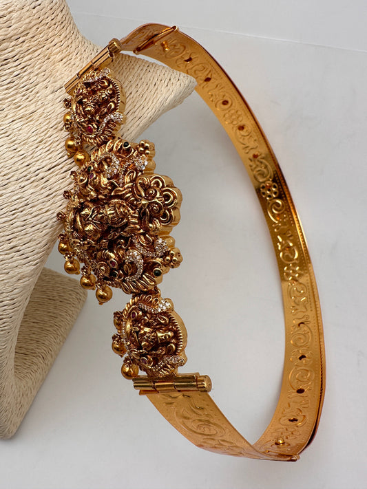 Goddess Lakshmi Nakshi Motif Hip Belt Vaddanam