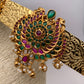 Red Green Kemp CZ Self Design Hip Belt Vaddanam