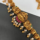 Goddess Lakshmi Peacock Nakshi Golden Beads Matte Finish Hip Chain Vaddanam