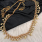 Simple Multi Stone Matte Finish Hip Chain Vaddanam