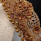 Goddess Lakshmi CZ Matte Finish Hip Belt Kamarbandh