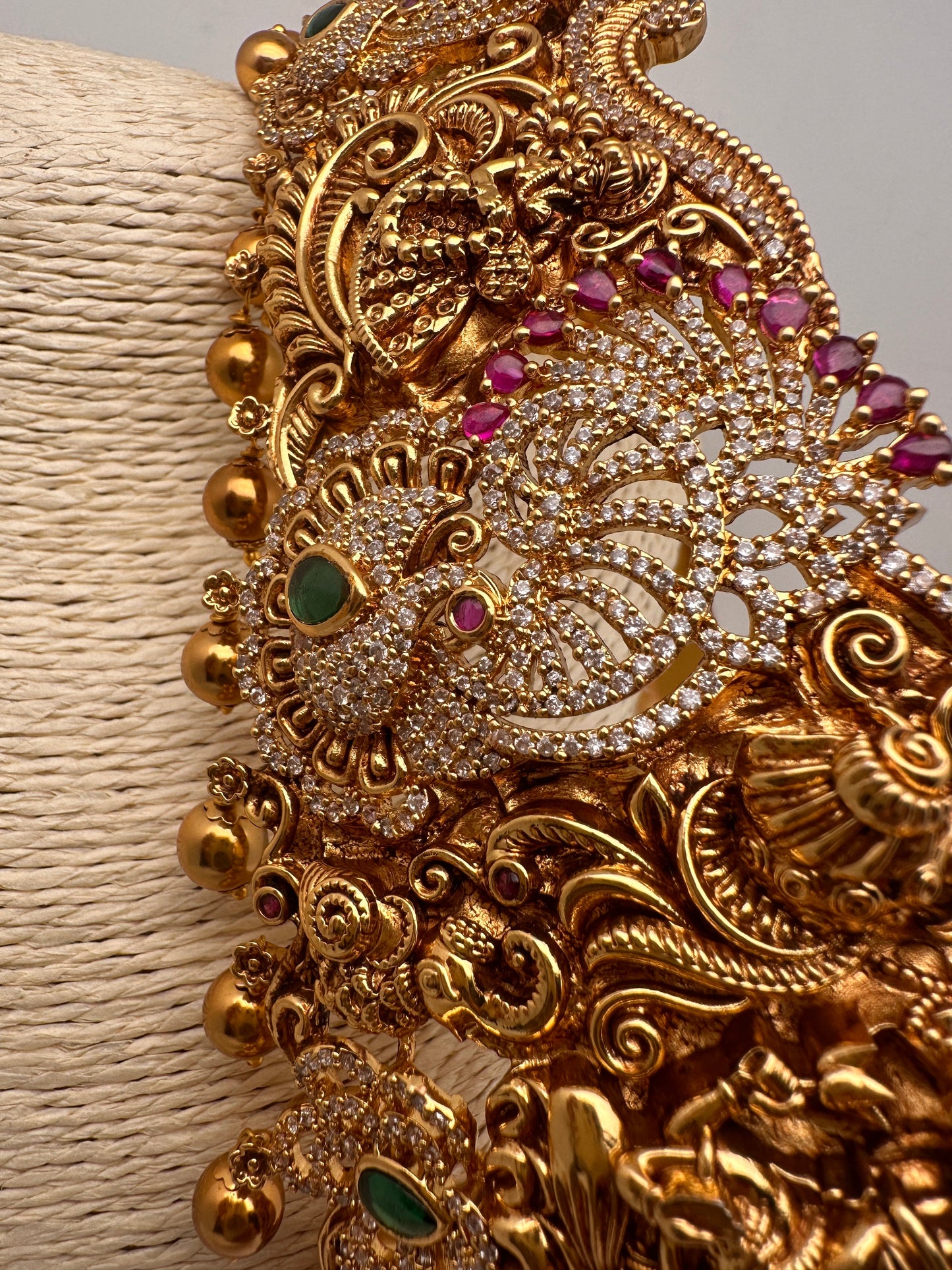 Goddess Lakshmi Nakshi Matte Finish Hip Belt Kamarbandh