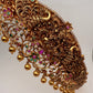 Goddess Lakshmi Nakshi Matte Finish Carved Design Hip Belt Kamarbandh