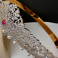 CZ Red Stone Diamond Finish Hip Belt Kamarbandh