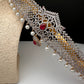 CZ Red Stone Diamond Finish Hip Belt Kamarbandh