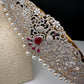 CZ Red Stone Diamond Finish Hip Belt Kamarbandh