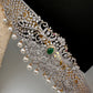 CZ Green Stone Diamond Finish Hip Belt Kamarbandh