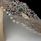 CZ Green Stone Diamond Finish Hip Belt Kamarbandh