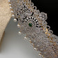 CZ Green Stone Diamond Finish Hip Belt Kamarbandh