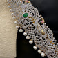 CZ Green Stone Diamond Finish Hip Belt Kamarbandh