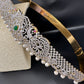 CZ Green Stone Diamond Finish Hip Belt Kamarbandh